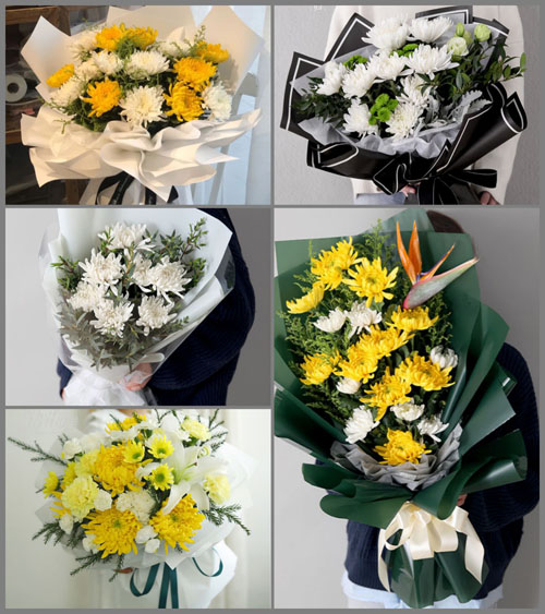 广东梅州市五华县华城镇白事花束代送